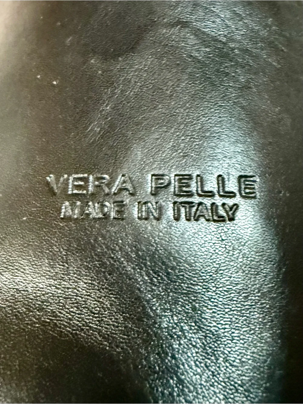 Vera Pelle Black Italian Leather Mini Backpack/Sling Bag